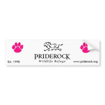 Pink Paw Sticker bumper stickers by chuffin Pink Paw Sticker bumper stickers