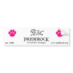 Pink Paw Sticker Bumper Stickers