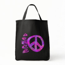 Pink Peace Dark Bags