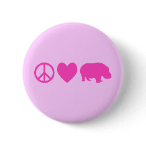 Pink Peace Love and Hippos