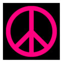 Pink Peace Sign Poster posters by silhouette_emporium Pink Peace Sign Poster posters