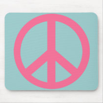 Pink Peace Sign Products mousepads