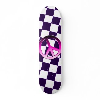Pink Peace skateboard