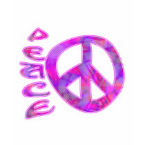 Pink Peace Symbol Apparel T-shirts