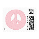Pink Peace Symbol Postage Stamps by oph3lia Pink Peace Symbol Postage Stamps