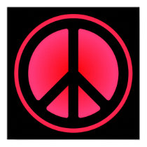 Pink Peace Symbol Poster posters by designs4you Pink Peace Symbol Poster posters