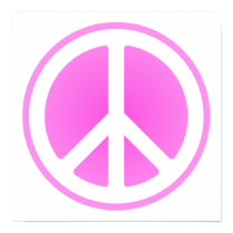 Pink Peace Symbol Poster posters by designs4you Pink Peace Symbol Poster posters
