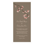 Pink Peach Cherry Blossoms Flowers Wedding Invite invitations