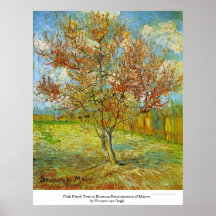 Pink Peach Tree in Blossom  by Vincent van Gogh Print