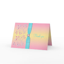 Pink Pearl & Pretty Pastels Thank You Card