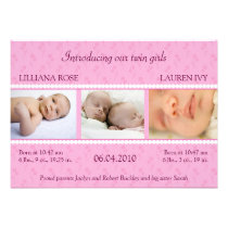 Pink Pearl Twins Announcement