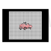Pink Pedal Car Card