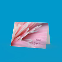 Pink Peddles Sympathy Card cards