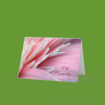 Pink Peddles Sympathy Card