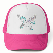 Pink Pegasus Hat by animaltees Pink Pegasus Hat