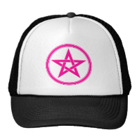 Pink Pentacle Pentagram Hat