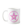 Pink Pentagram Pentacle Coffee Mug