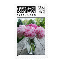 Pink Peonies in Vase Flower Arrangement Postage St