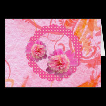 Pink Peonies Large Font Birthday Card cards