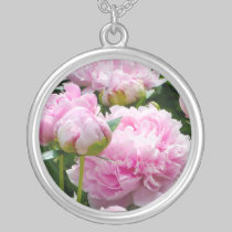 Pink Peonies Necklace/Pendant necklaces