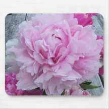 Pink Peonies / Peony Flower Mouse Mat Mousepad