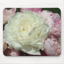 Pink Peonies / Pink Peony Mouse Mat Mouse Pad
