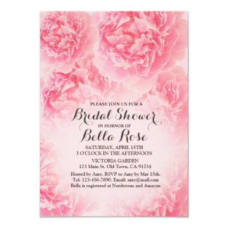 Pink peony Bridal Shower invitation peony1 Pink peony Bridal Shower invitation peony1
