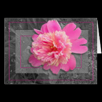 Pink Peony Mother's Day Card cards