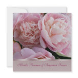 Pink peony Wedding Invitation