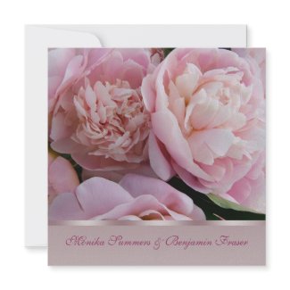 Pink peony Wedding Invitation zazzle_invitation