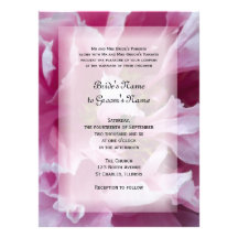 Pink Peony Wedding Invitation
