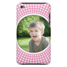 Pink personalized photo iPod touch case