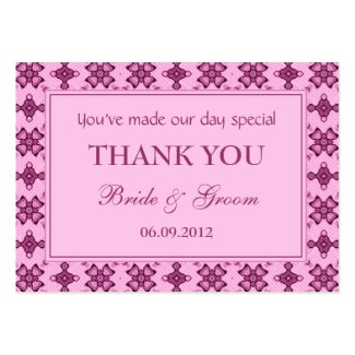 Pink Personalized Wedding Favor Gift Tags profilecard