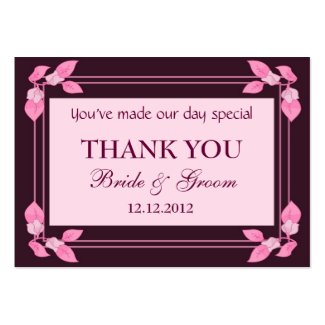 Pink Personalized Wedding Favor Gift Tags profilecard