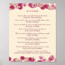 Pink Petals Do It Anyway Print