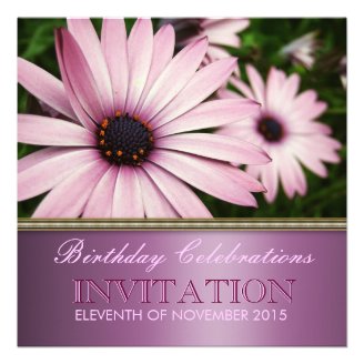  Bright Purple Hot Pink Party Invitations