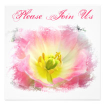 Pink Petals Invitation invitations