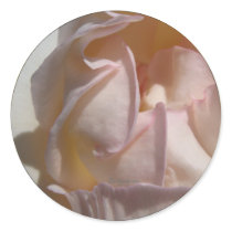 Pink Petals Rose Wedding Envelope Seal stickers