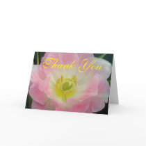 Pink Petals Thank You Card