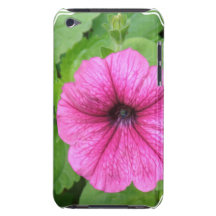 Pink Petunia Flower iTouch Case Barely There iPod Covers