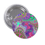 Pink Petunia Meltdown Small Round Button buttons