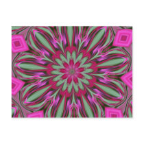 Pink Phlox Kaleidoscope Series postcards