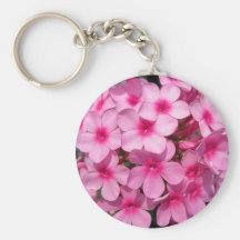 Pink Phlox Key Chains