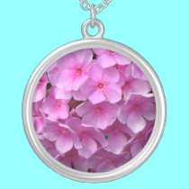 "Pink Phlox" Sterling Silver Necklace by Artists4God "Pink Phlox" Sterling Silver Necklace