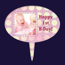Pink Photo Frame Cake Pick cake picks