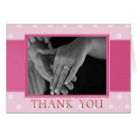 Pink Photo Thank You Card