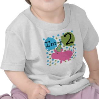 Pink Pig 2nd Birthday shirt