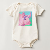 Pink Pig Baby Shirt  - "This Little Piggy"