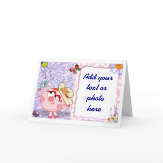 Pink Pig Birthday Party Invitation or Thank you card
