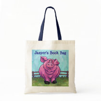 Pink Pig Book Bag